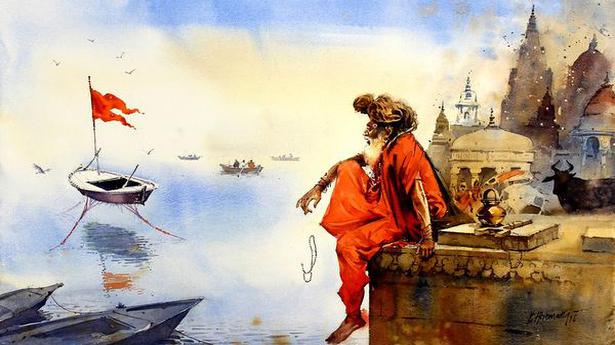 Watercolours by artist Hiremath hark back to a simpler time