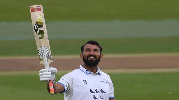 Pujara scores fourth successive ton in county cricket for Sussex