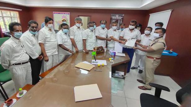 AIADMK MLAs meet IGP, seek action against DMK workers for hurling slippers at Pollachi MLA