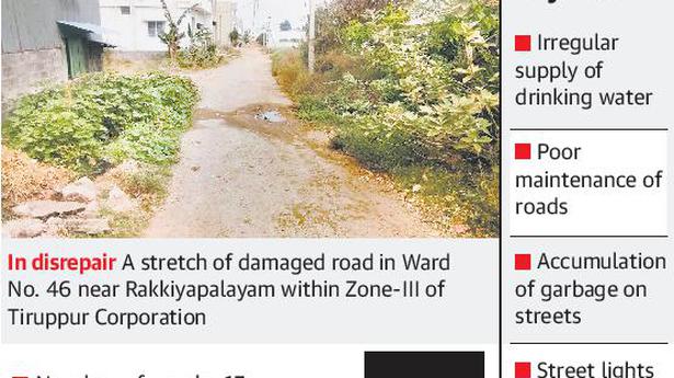 Residents still await amenities in zone -III in Tiruppur