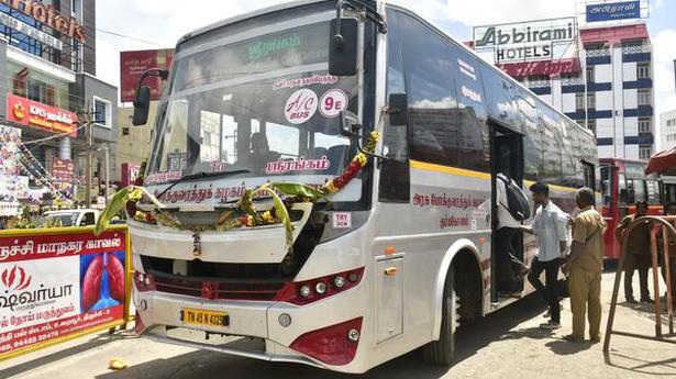 AC buses introduced on two routes in Tiruchi city