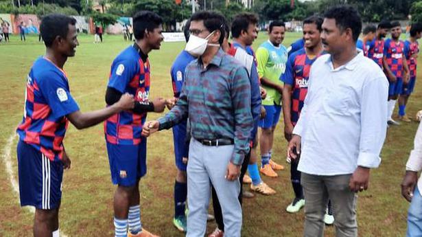 City police win over Srikakulam police in football match