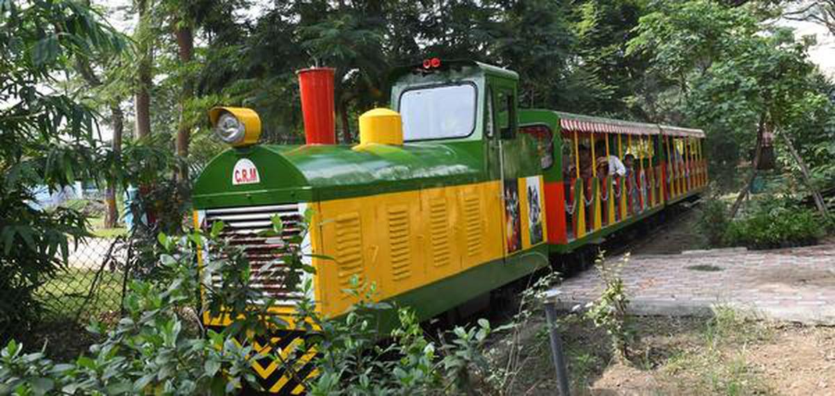 Toy train at ICF