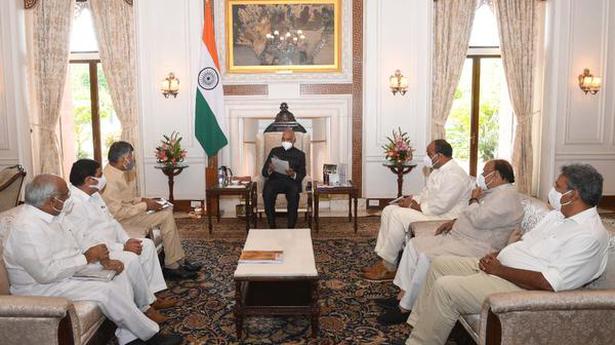 Naidu urges Kovind to impose President’s Rule in A.P.