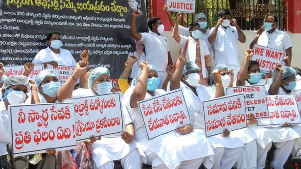 Contract nurses demand regularisation of services