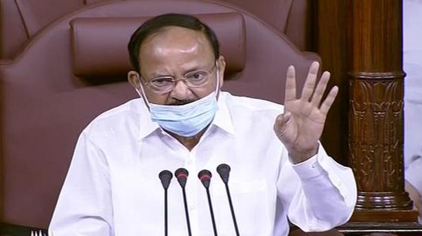 Venkaiah Naidu flays tearing of copy of Minister’s statement in Rajya Sabha