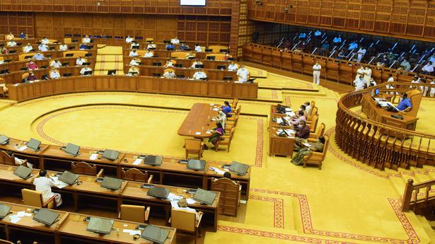 The Kerala Assembly in session on December 31, 2020. Photo: Special Arrangement