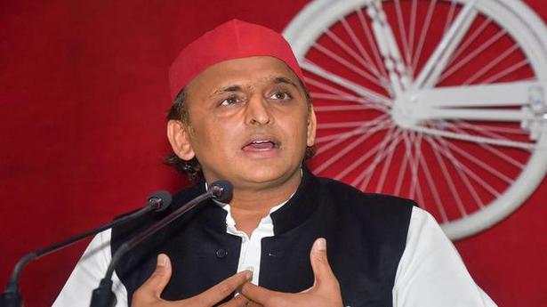   Samajwadi Party President Akhilesh Yadav.  