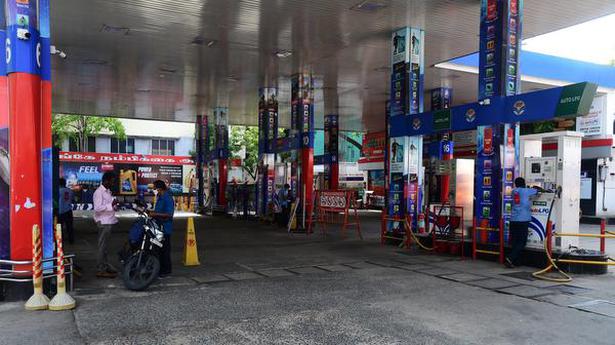 Petrol prices cross ₹95 per litre in parts of Tamil Nadu