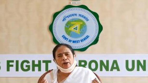   West Bengal Chief Minister Mamata Banerjee speaks during a virtual meeting of Opposition CMs on August 26, 2020. The meeting was convened by Congress interim president Sonia Gandhi. 