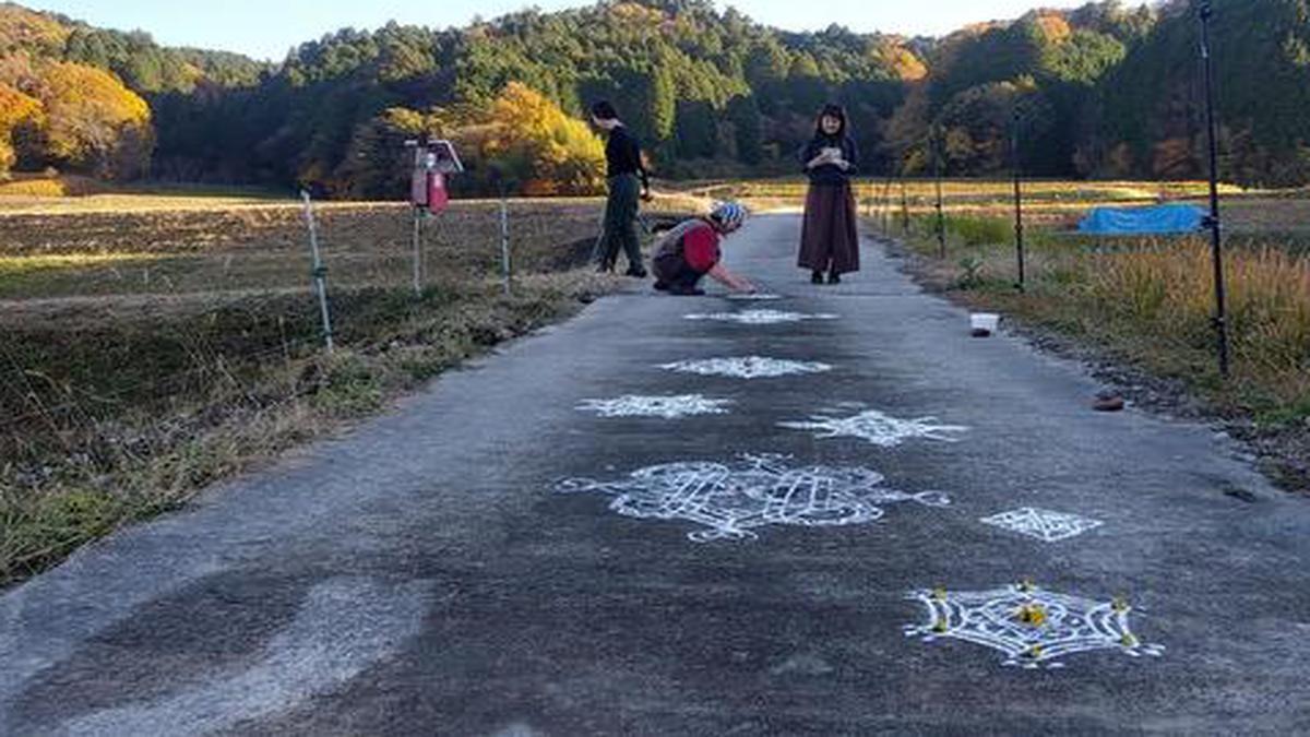 How This Yoga Artist S Love For Kolam Is Gaining Momentum In Japan The Hindu