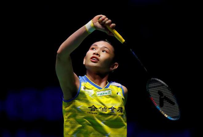 Taiwan’s Tzu Ying Tai in action against Saina Nehwal during the quarterfinal match at the All England Badminton Championship in Birmingham on March 8, 2019.